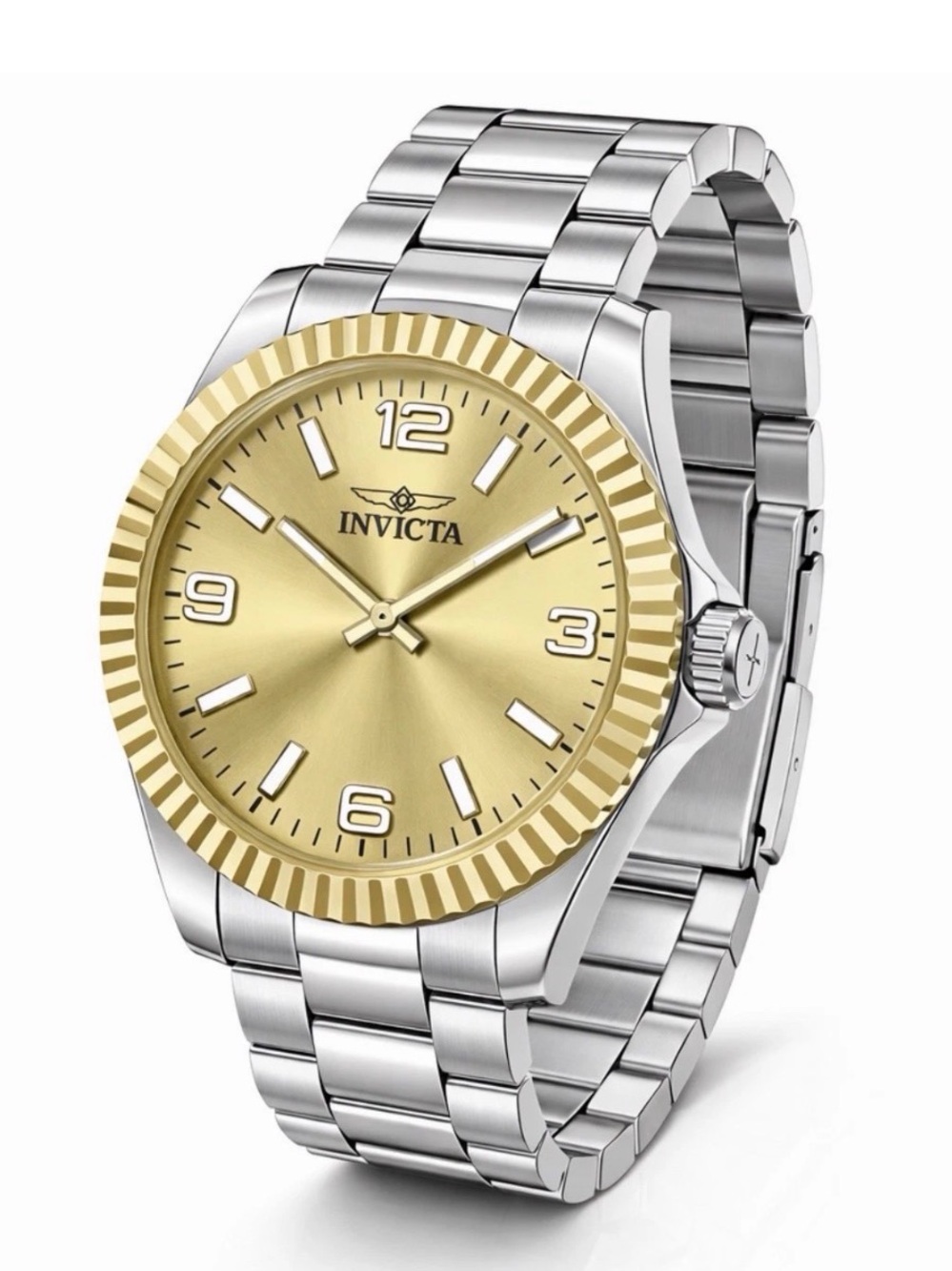 NEW Invicta Specialty Men's Watch - 43mm. Steel. Gold Dial.